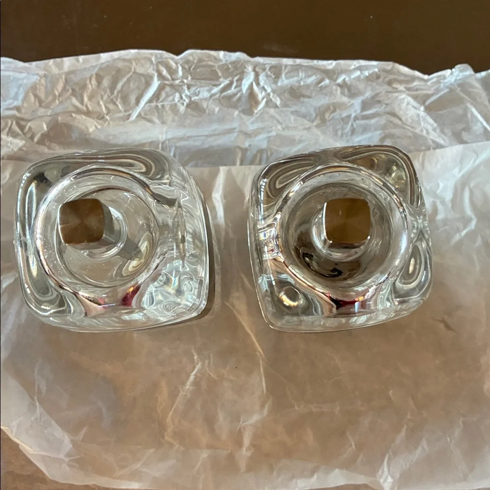 COLE & MASON Lucite Salt & Pepper Mill Grinder Set Acrylic Mid Century Modern